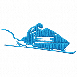 Ski Embroidery Design 6